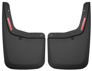 Ford F-150 Mud Guards - Rear - Husky Liners - FormFit Design, Custom Contoured - Black - 2015